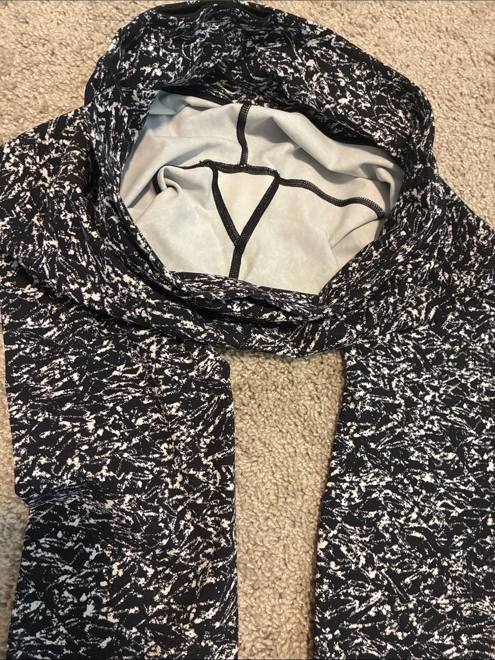 Lululemon Wunder Under III Ice Wave Black White Leggings Size 6 NWOT - Picture 5 of 7